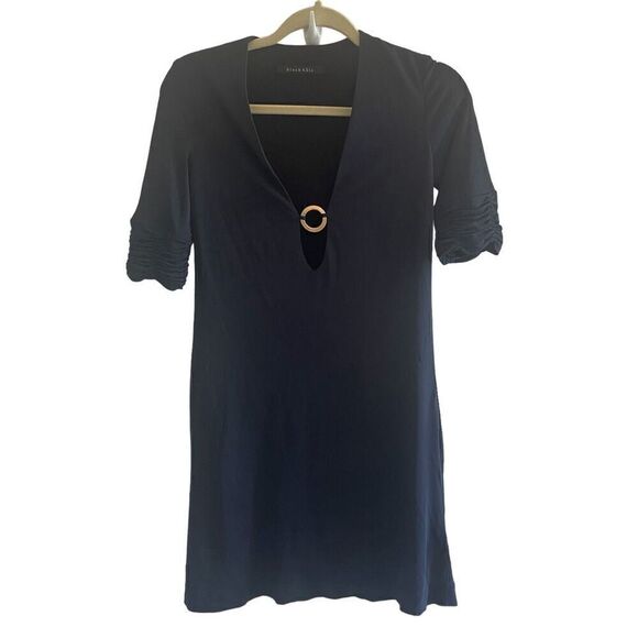 Black Halo Dresses & Skirts - Black Halo Navy Blue Short Mini Bodycon Dress Women’s Size XS 0 2 Wedding Guest